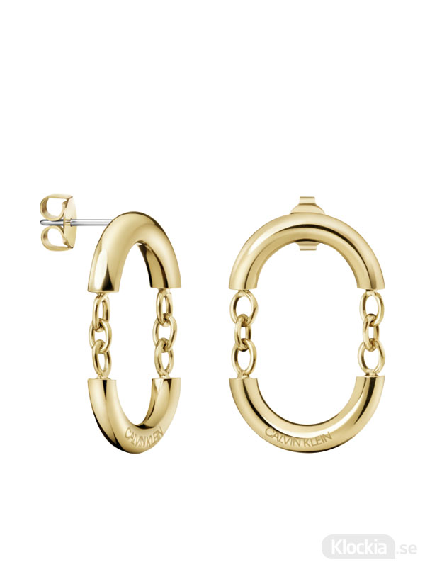 calvin klein earrings gold