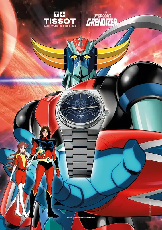 TISSOT PRX 40mm UFO Robot Grendizer Special Edition poster